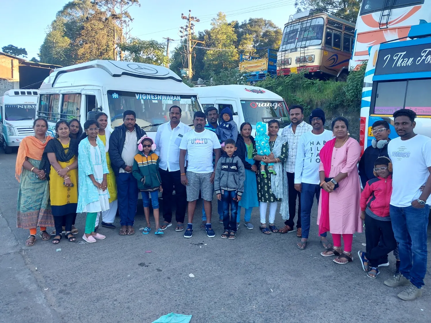 Family tour with Tempo Traveller